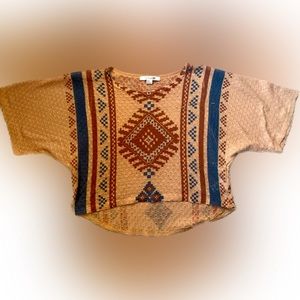 Forever 21 poncho-ish crop shirt (medium)